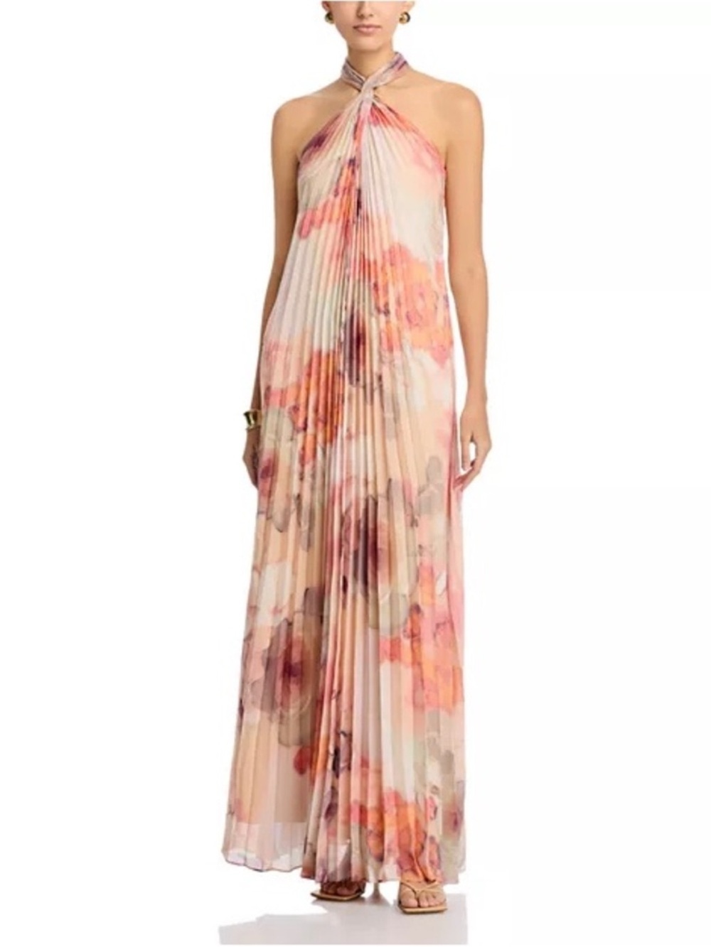 NWT Ungaro Ira maxi floral halter dress size 2